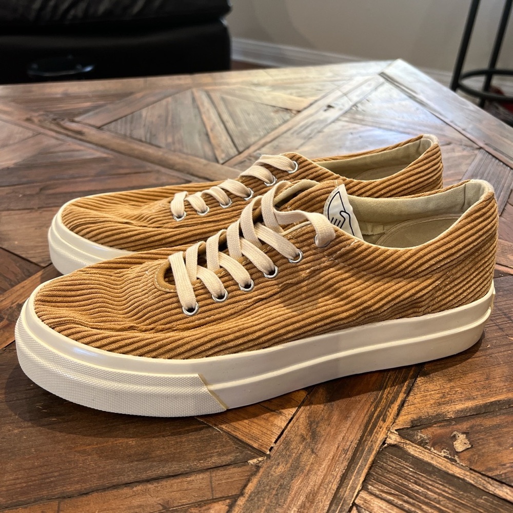 Stepney Workers Club - Dellow Cord Tan Sneakers